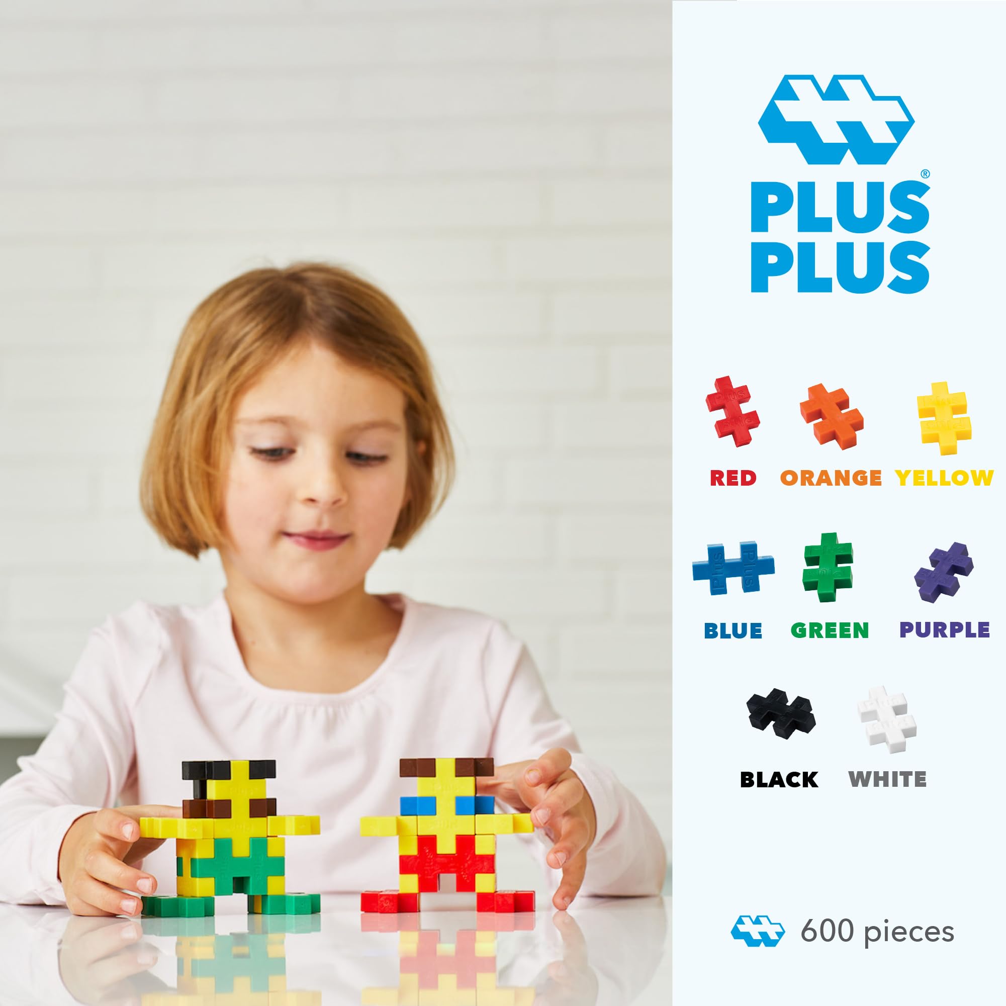 Plus-Plus 3231 ++Plus Plus Bausteine Stecksystem 600 Teile Kindergarten Qualität