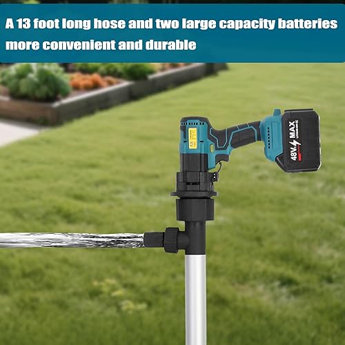 Miniatura 2 de Bomba de transferencia de agua inalámbrica, batería de 48 VF (voltaje de 21 V) bomba de palo, (batería y cargador incluidos) para jardines,