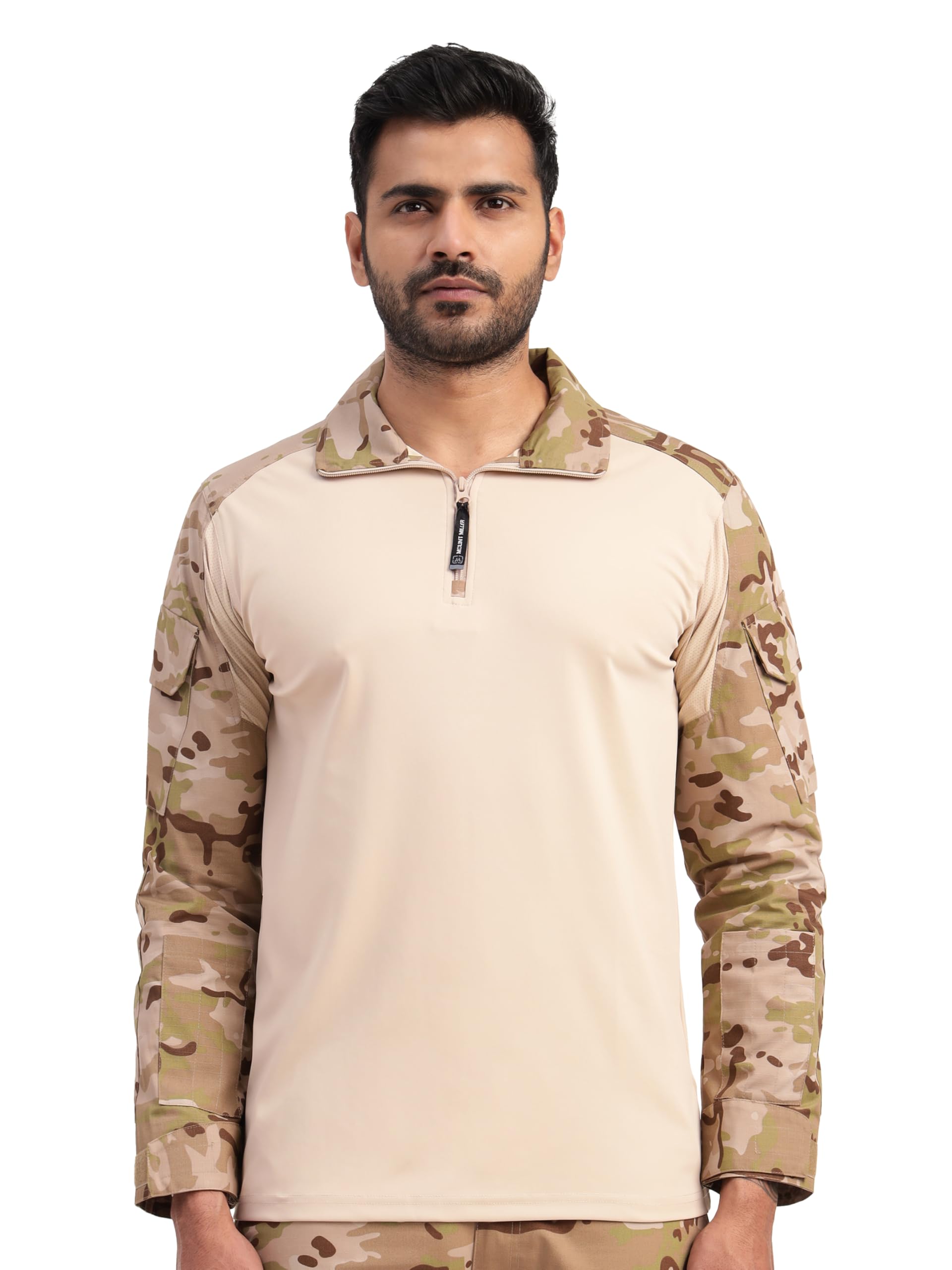 Mens Full Sleeve Ripstop Tactical Polo T-Shirt | UV Protective| Ideal for Hiking & Trekking, Outdoor-image-9