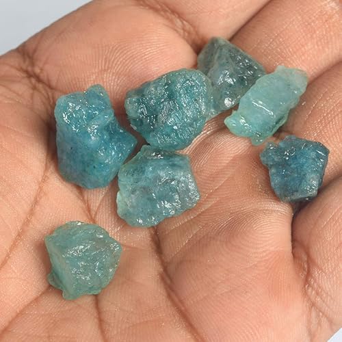 Miniatura 3 de GEMHUB Juego de 7 cuentas de piedras preciosas ásperas de cristal curativo para taxi, Piedra preciosa, lote de piedras preciosas