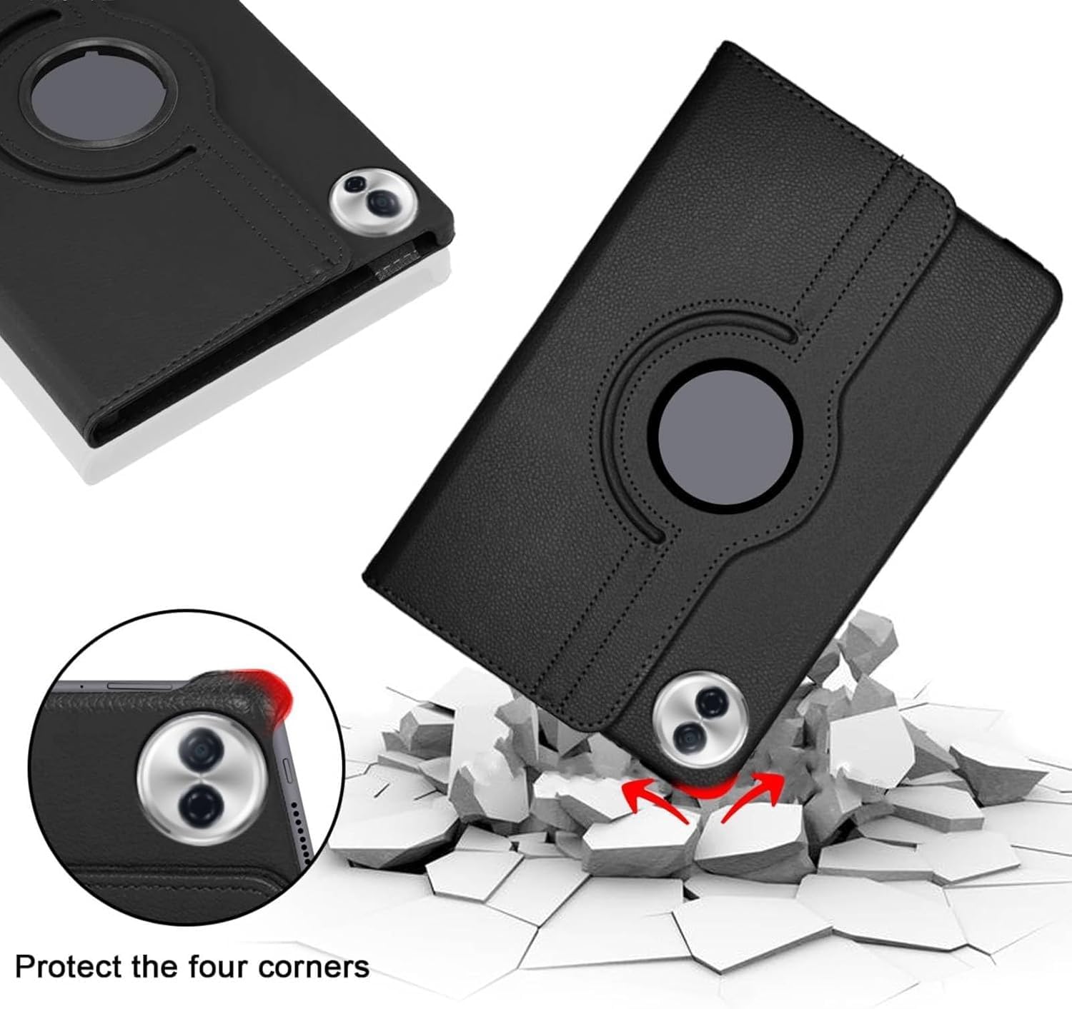 Hoes voor Honor Pad X 9 11.5 360 Draaiende PU Lederen Standaard Flip Cover Voor Funda Honor Pad X8 pro Hoes Voor Honor Pad V8 V8pro kopen vanaf een prijs van 2.8