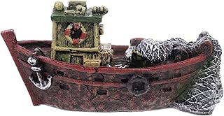 generic Vela Esconderijo Criativo Pirata Naufrágio Navio Mini Camarão Aquário Náutico Praia Paisagem Betta Adorno Anfíbio Jardim Estatuetas De Navegação Desktop Adornar Caverna