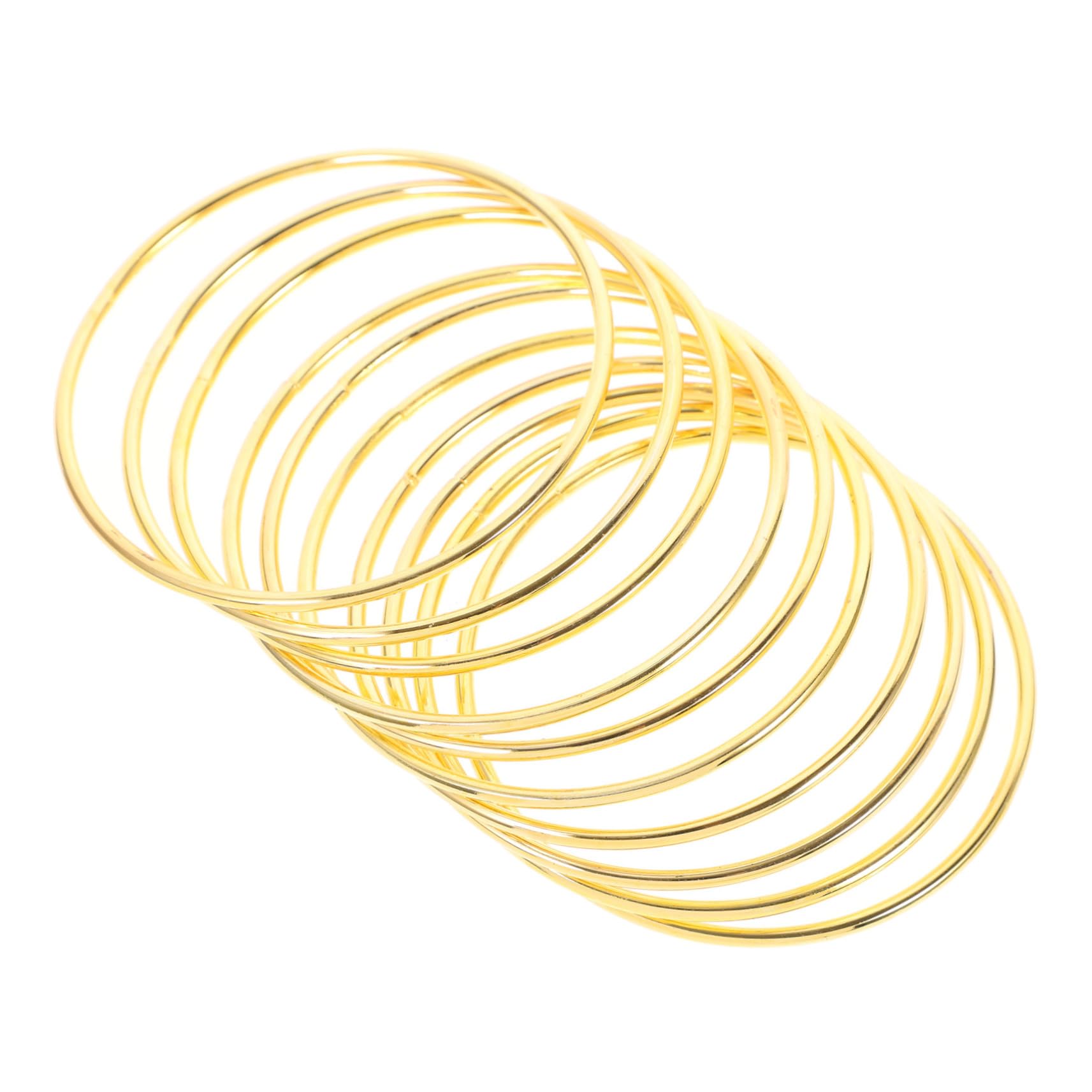Traumfänger Zubehör Goldene Metallringe 10 Stück Rund für Bastelprojekte