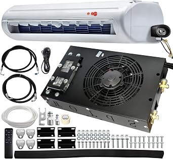 Universal 12V Air Conditioner Hidden Underbody RV Air Conditioner/DC silent air conditioner, suitable for trailers, campers, trucks, vans, RVs, construction vehicles, vans, etc Model 680, 12V