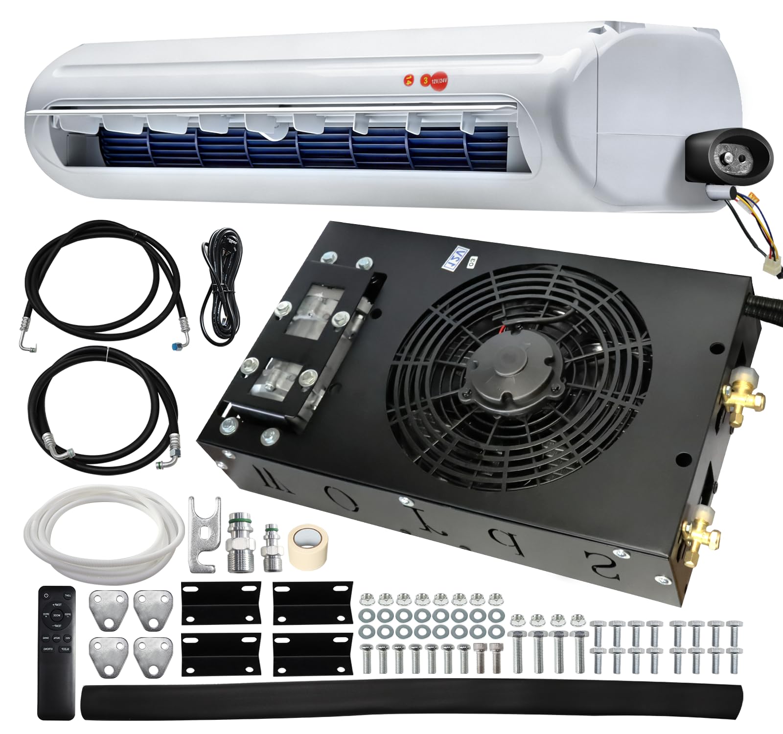 Photo 1 of Universal 12V Air Conditioner Hidden Underbody RV Air Conditioner/DC silent air conditioner, suitable for trailers, campers, trucks, vans, RVs, construction vehicles, vans, etc (Model: 680, 12V)