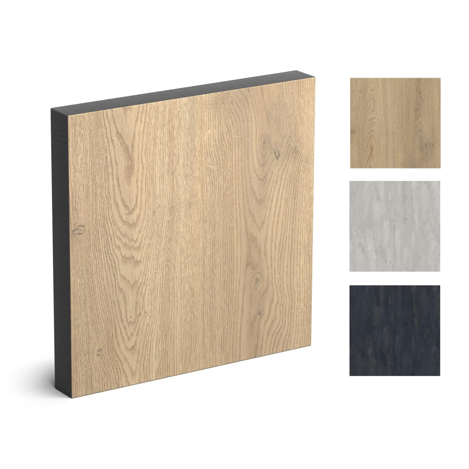 Placas HPL 160 x 10 cm – 12 mm de grosor (Torro Oak), duraderas, sólidas, resistentes a la humedad, placas de núcleo sólido, encimera de baño, encimera