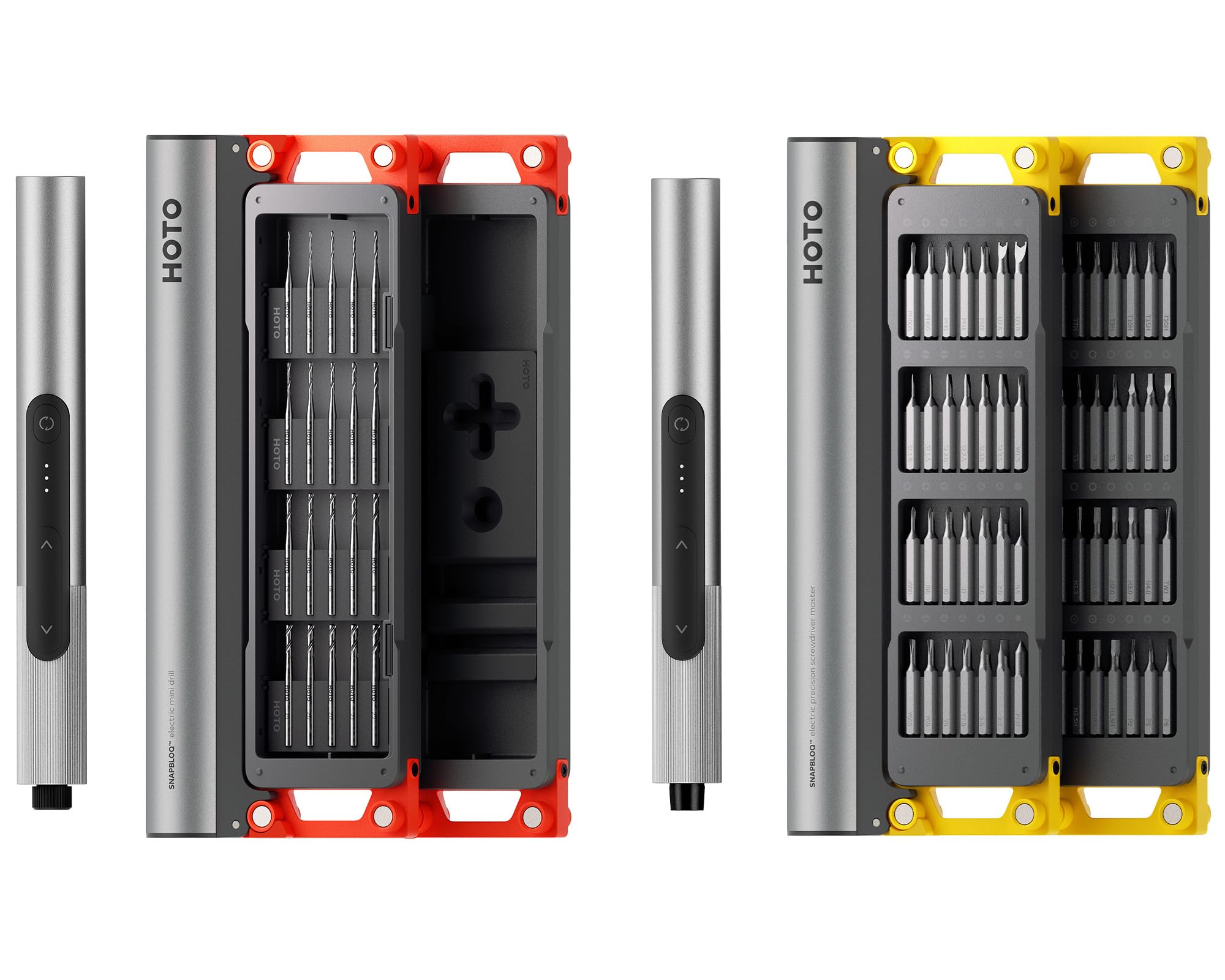 HOTO SNAPBLOQ S-A01 Juego de Destornillador Eléctrico de Precisión, 56 en 1 Mini Destornilladores con 3 Torque, Kit de Herramientas para Reparación de Electrónicos, Teléfonos, Portátiles y DIY