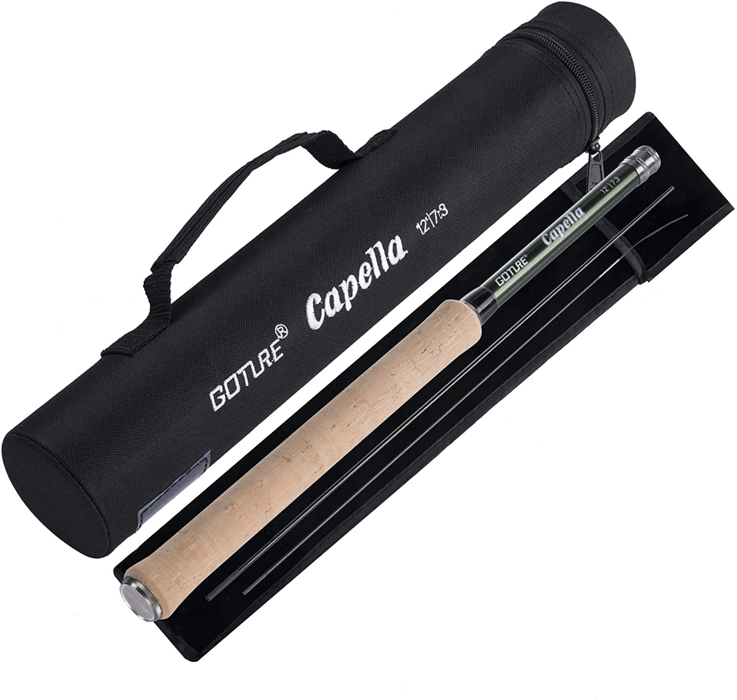 Canne Télescopique Tenkara 3,6 M En Fibre Carbone – Action 28/19, Pointe Sensible 1,2 Mm, Compacte 38 Cm, Pour Carpe Et Crucian