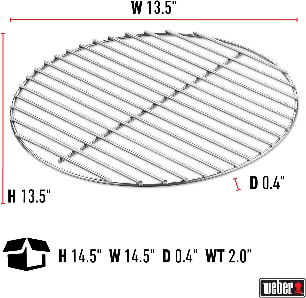 Weber Grill 7440 Dimensione 34 cm per BBQ 47 cm Weber Grill 7440 Dimensione 34 cm per BBQ 47 cm