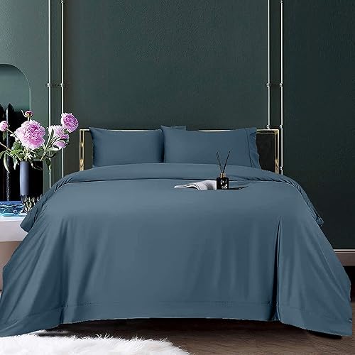 Juego de fundas de almohada, juego de 2 piezas, fundas de almohada de bambú de lujo, ultra suaves, de ajuste fácil, sábanas refrescantes y