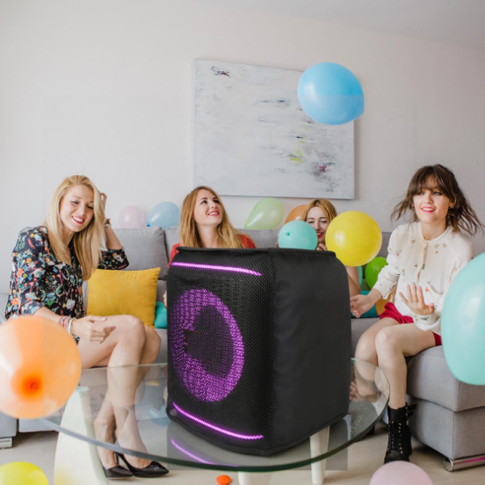 Lautsprecherhülle Schutzhülle für JBL PartyBox Encore 2/2 Essential Portable Lautsprecher, Outdoor Party Reise Staubschutz Netzhülle mit Aufbewahrungstasche für Mikrofone Zubehör