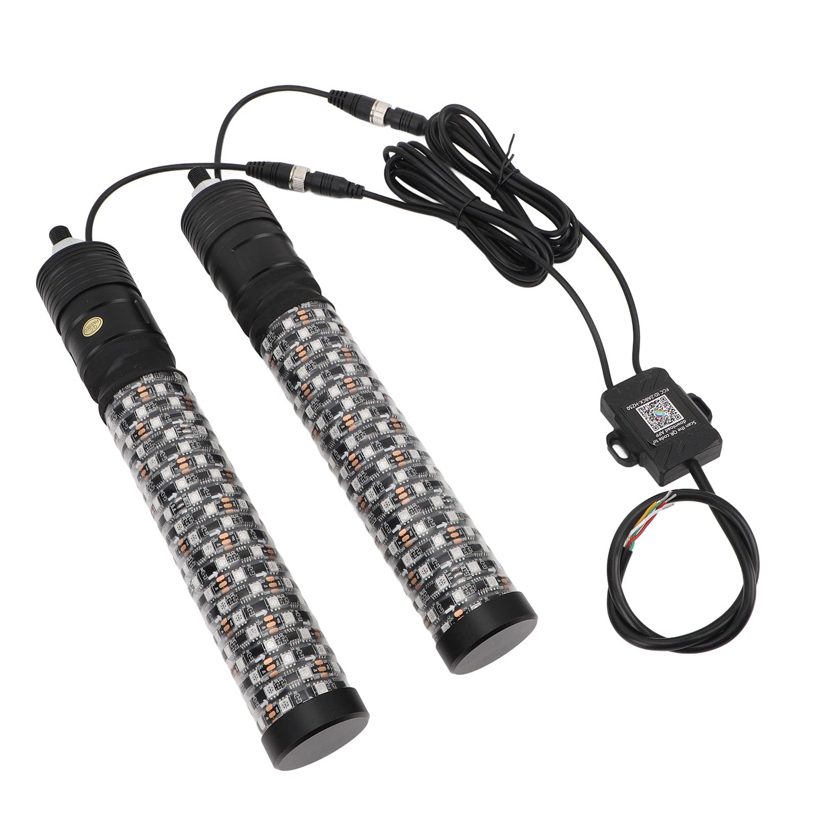 Tbest RGB LED Whip Light 279 LED 360 ° Iluminacja 300 Wzory 366 Tryby 32 Poziomy Jasności 10 Ustawienia Prędkości Aplikacja Zdalne Sterowanie dla UTV ATV Off Road Truck Boat (1 stóp)