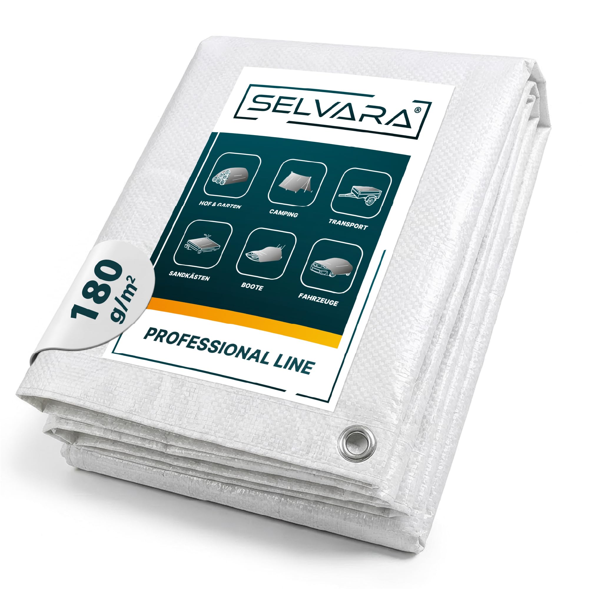 Selvara Abdeckplane 180g/m² Professional Line | Gewebeplane | 5m x 5m