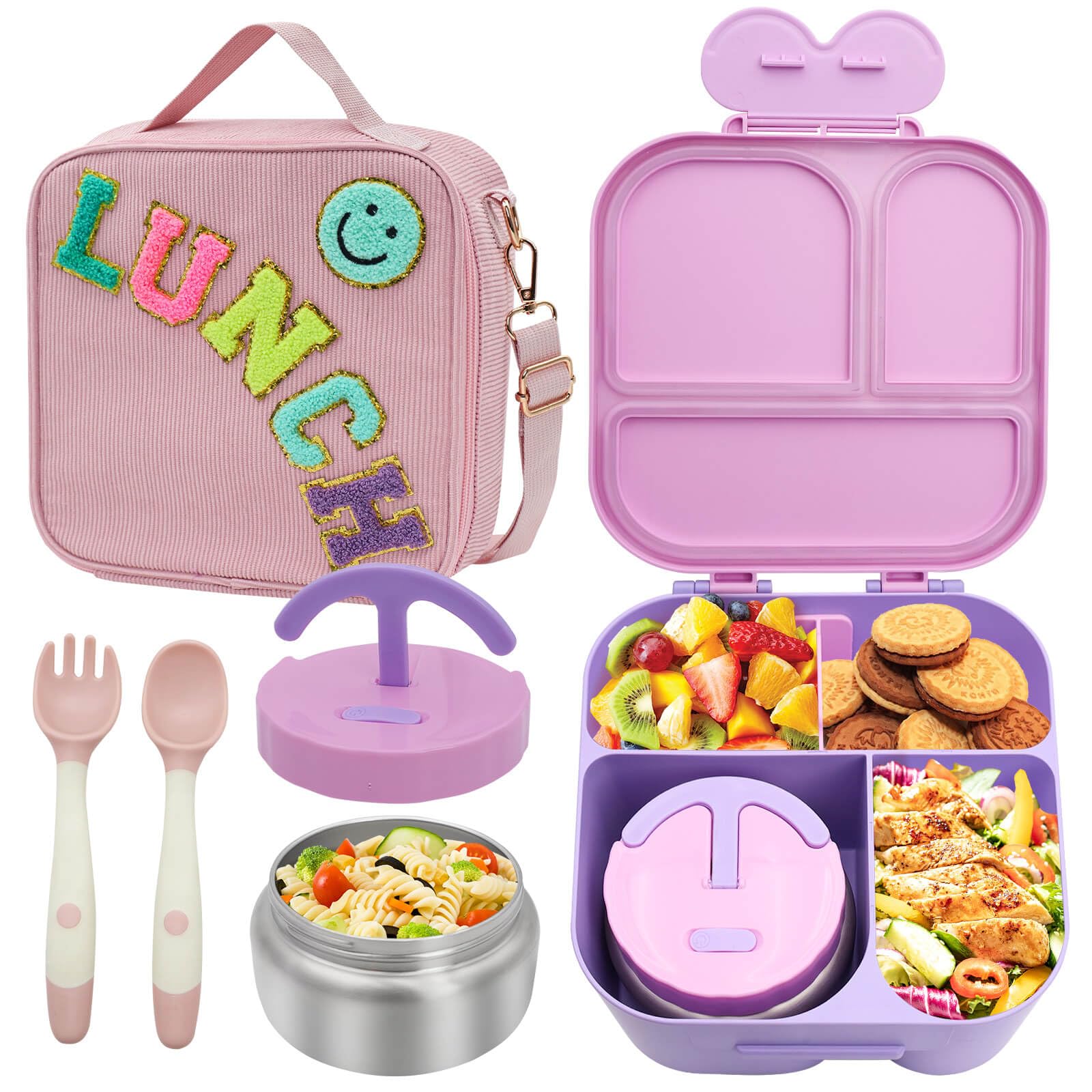 PainZieteg Corduroy Girls Lunch Box