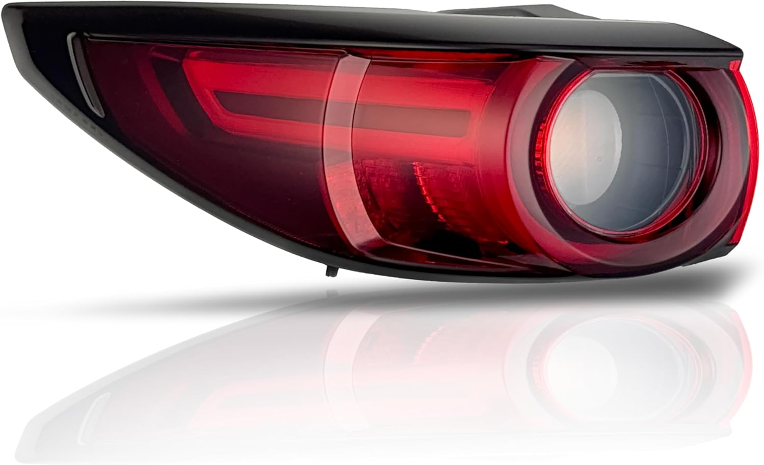 LED Tail Light Assembly Compatible with Mazda CX-5 2017-2021 with Signature Lamp, OUTER Left/Driver Side Taillamp
