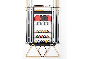 XCSOURCE Pool Wall Rack: Mount Your Pool Cues and Ping Pong Paddles Effortlessly