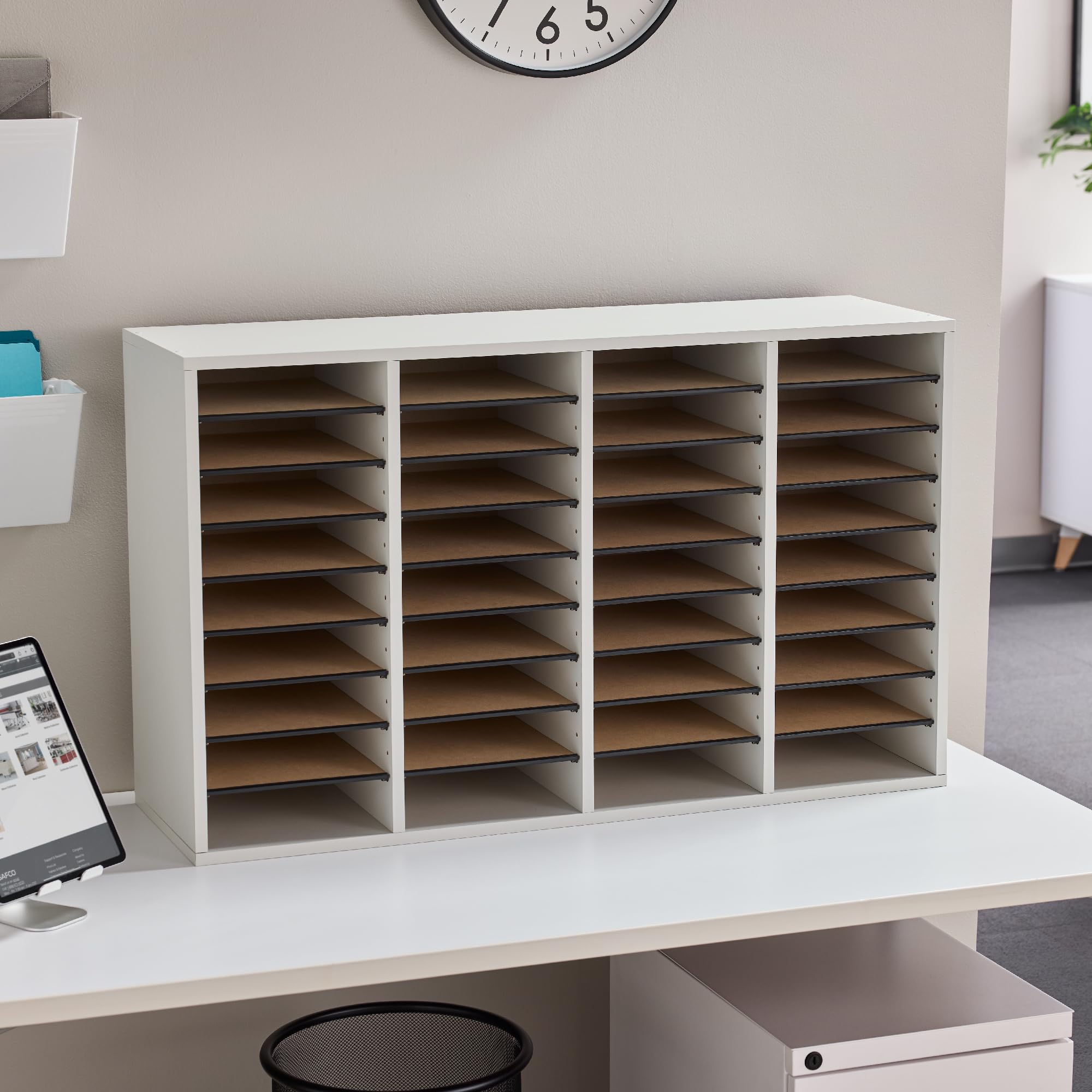 OFFEX Home Office Self Locing Stackable Mailer and Files Documents