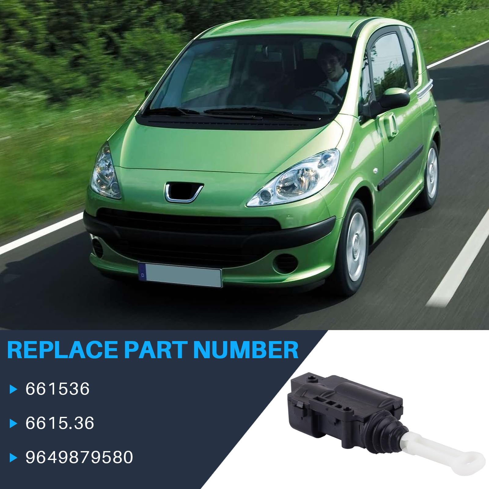 Attuatore per serratura della porta del conducente, attuatore scorrevole per porta scorrevole, ricambio per 1007 1.4 16 V 1.4 HDi 1.6 16 V 1.6 HDi numero di parte 661536 9649879580