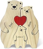 Vista 18 de Rompecabezas de madera personalizado con nombres familiares de 2 a 8, rompecabezas de madera de gato, rompecabezas de madera personalizable