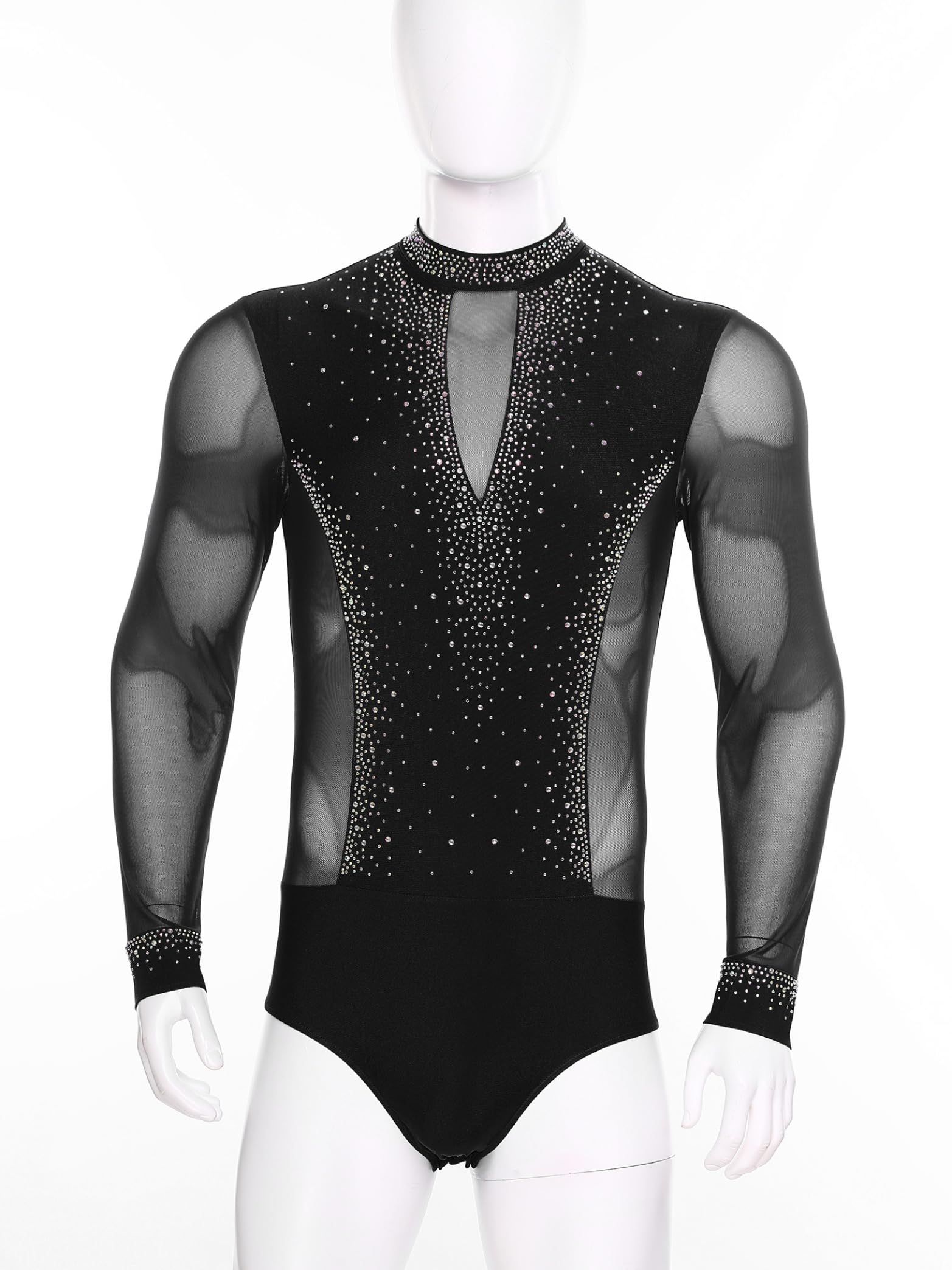 Justaucorps Danse Homme Gymnastique Body Patinage Artistique Compétition S-XXL