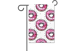 Pretty Peach Blossoms Donut Flags for Home Fence Decor