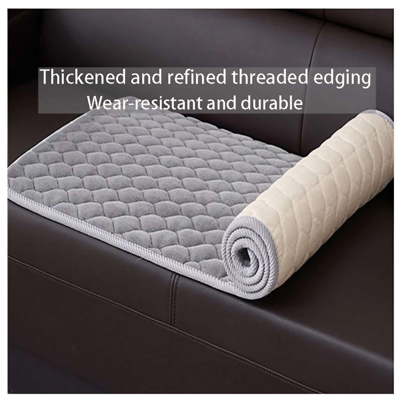Antideslizante Funda De Sofa Lavable, Topper Sofa Protector, Cubre Sofa Chaise Longue Suave - Universal Funda De Sofa 1,2,3,4 Plazas(White,50 x 160 cm)