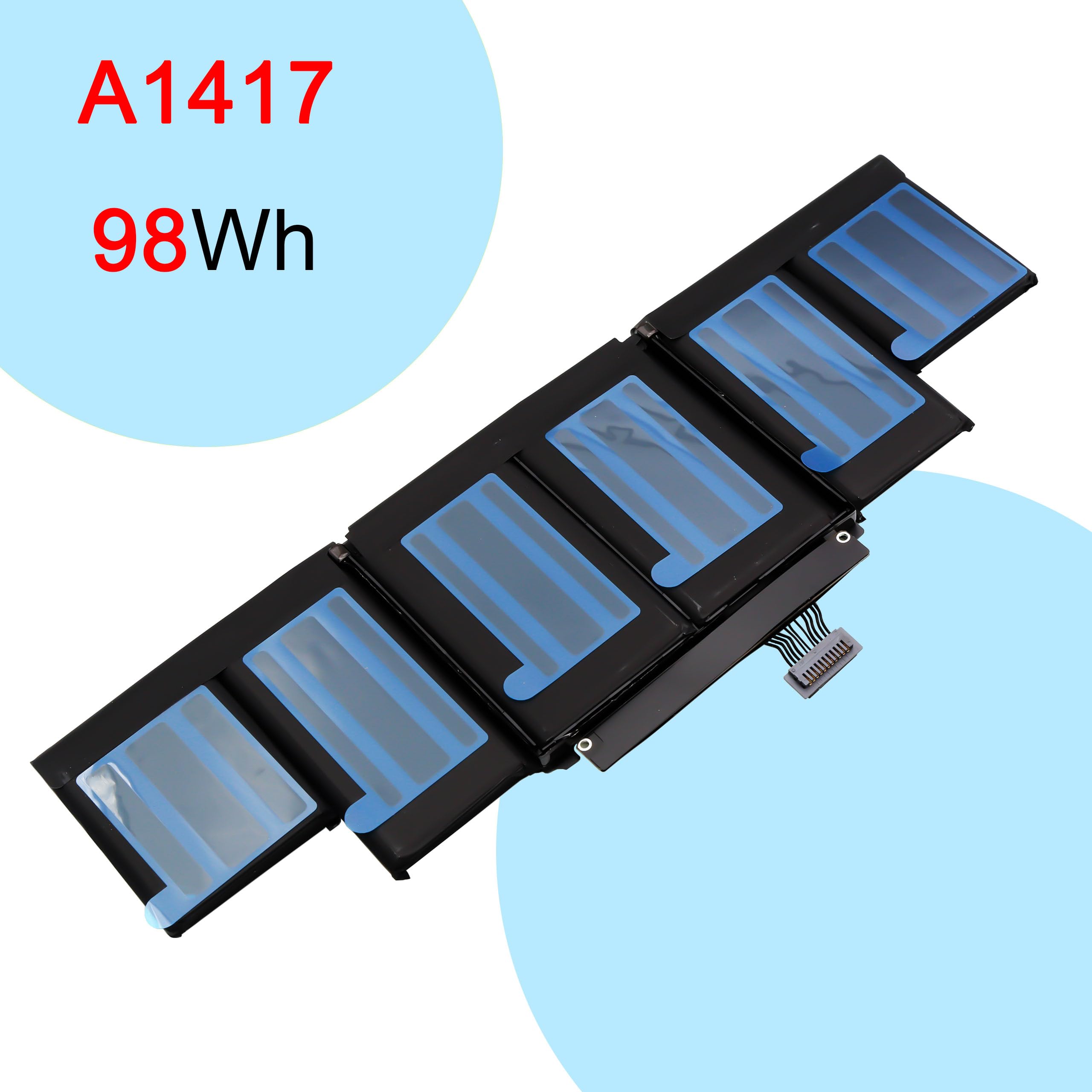 BLESYS A1417 Batterie pour MacBook Pro 15 Retina A1398 (mi-2012 Début 2013) Laptop [11.26V 8700mAh/98Wh