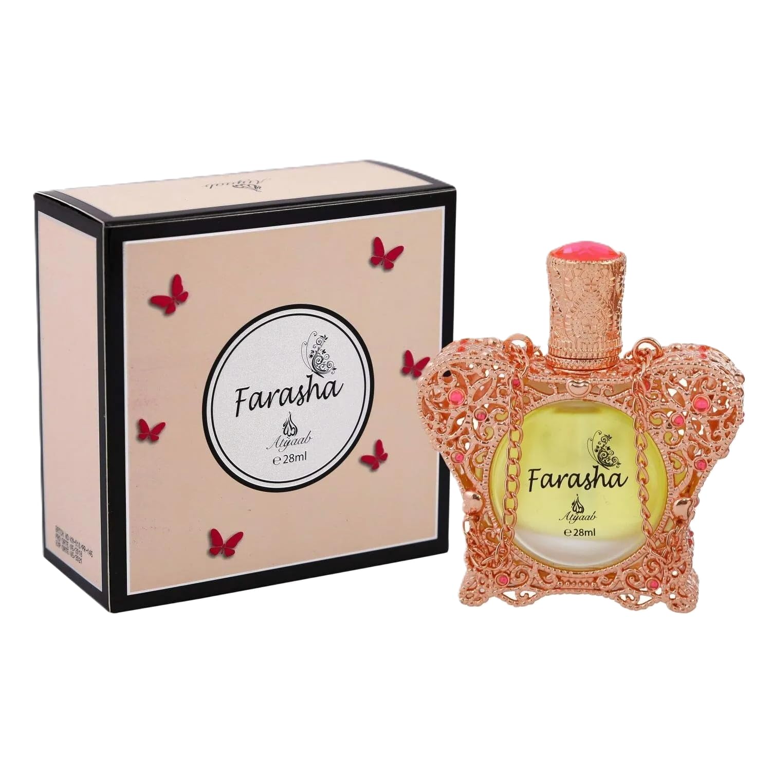 KHADLAJ PERFUMES Farasha Atyaab Concentrated Perfume Oil for Unisex, 0.9 Ounce