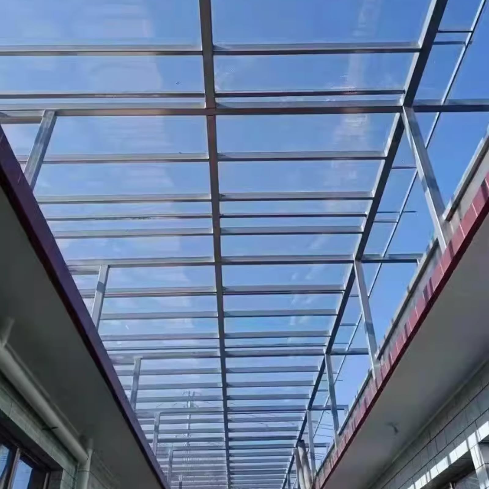 Placas de Policarbonato Planchas Transparentes Impermeable,Láminas de Repuesto para Exterior,Paneles para Tejado,Toldo Marquesina para Jardín Terraza,con Tornillos,Personalizable (1.5x2m)