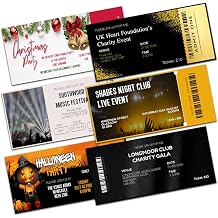 Event Tickets for Pubs Clubs Nightclubs Workplace Charity Fundraiser Halloween Christmas New Year