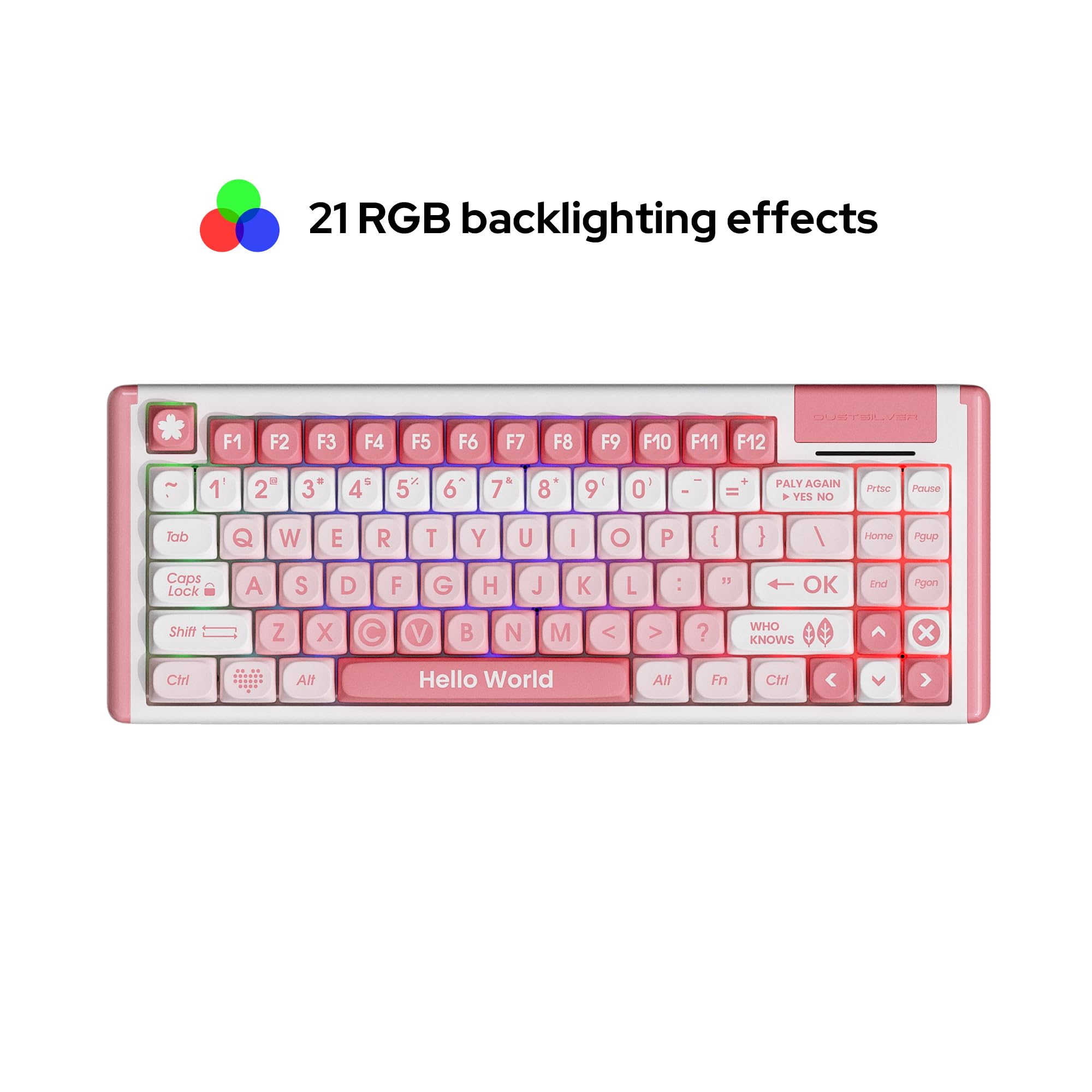 Amazon | DUSTSILVER メカニカルゲーミングキーボード K84 RGB 84キー