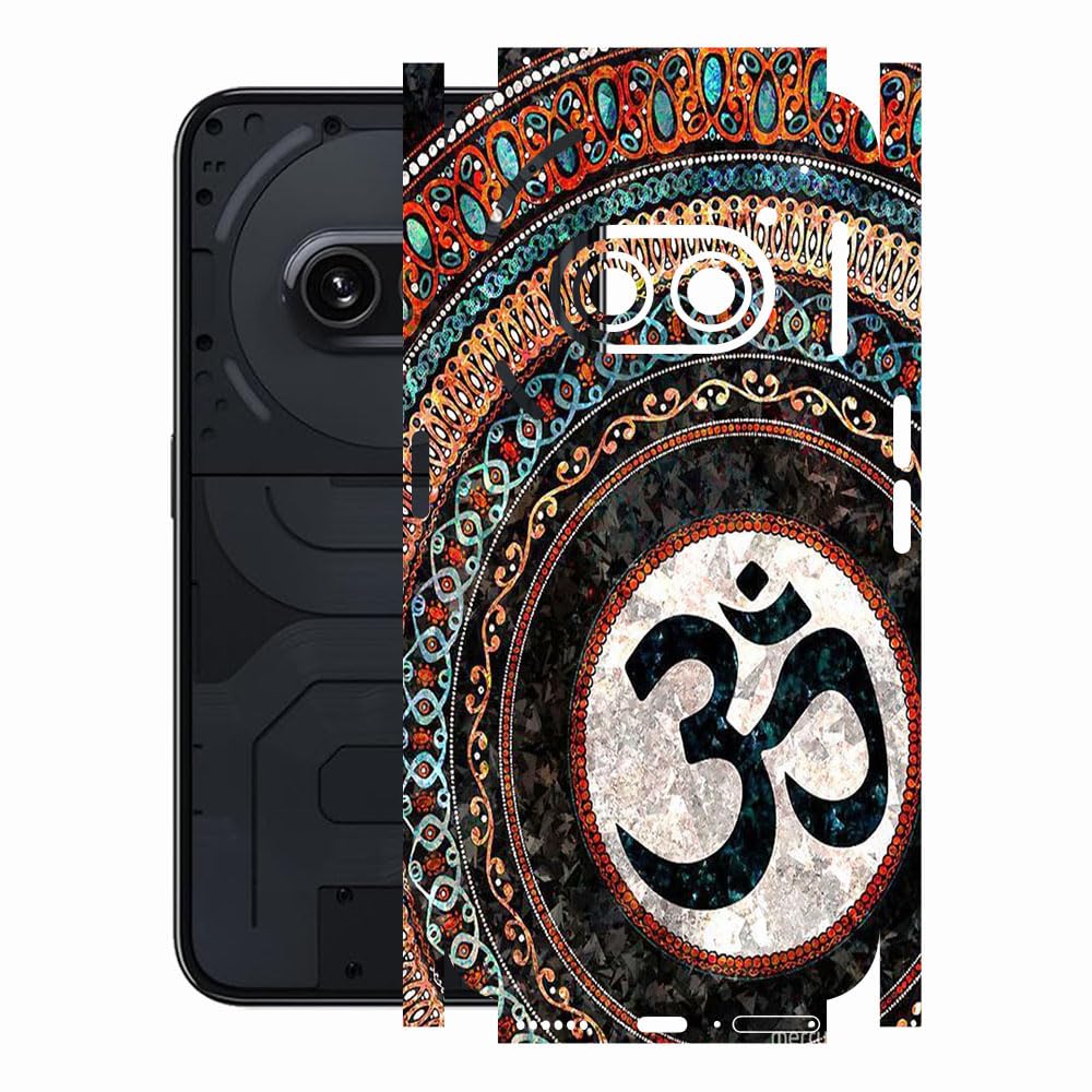 AtOdds - Full Body Back Screen Guard Protector Film - Lamination Wrap Skin Sticker for Nothing Phone 2A (5G) | Scratchproof Matte Finish (Design - OM)