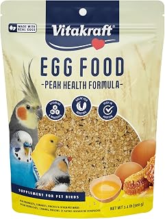 Vitakraft VitaSmart Egg Food for Birds: Nutrient-Rich Calcium Supplement for Parrots, Parakeets, Cockatiels, Canaries - 1.1 lb