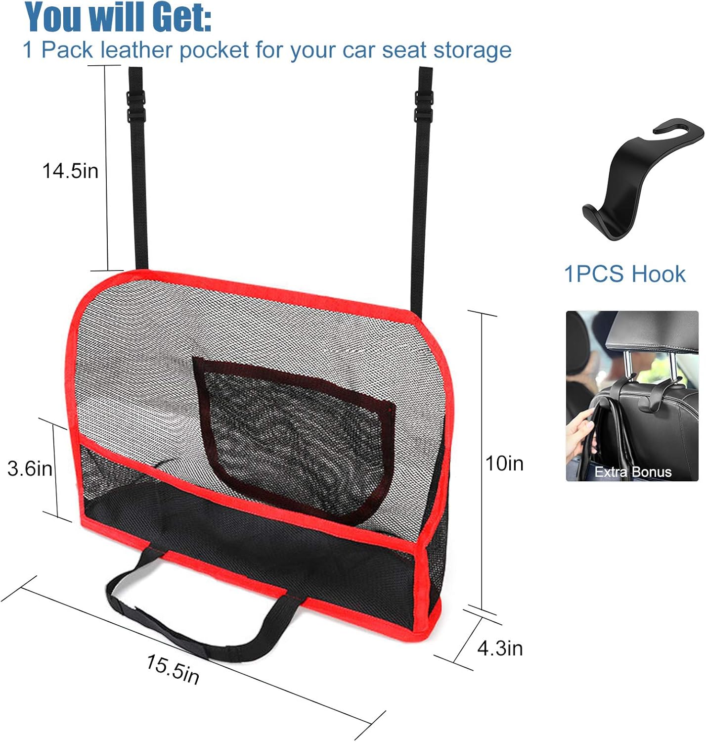 Linkstyle Organizer Storage Attaches Headrest Photo