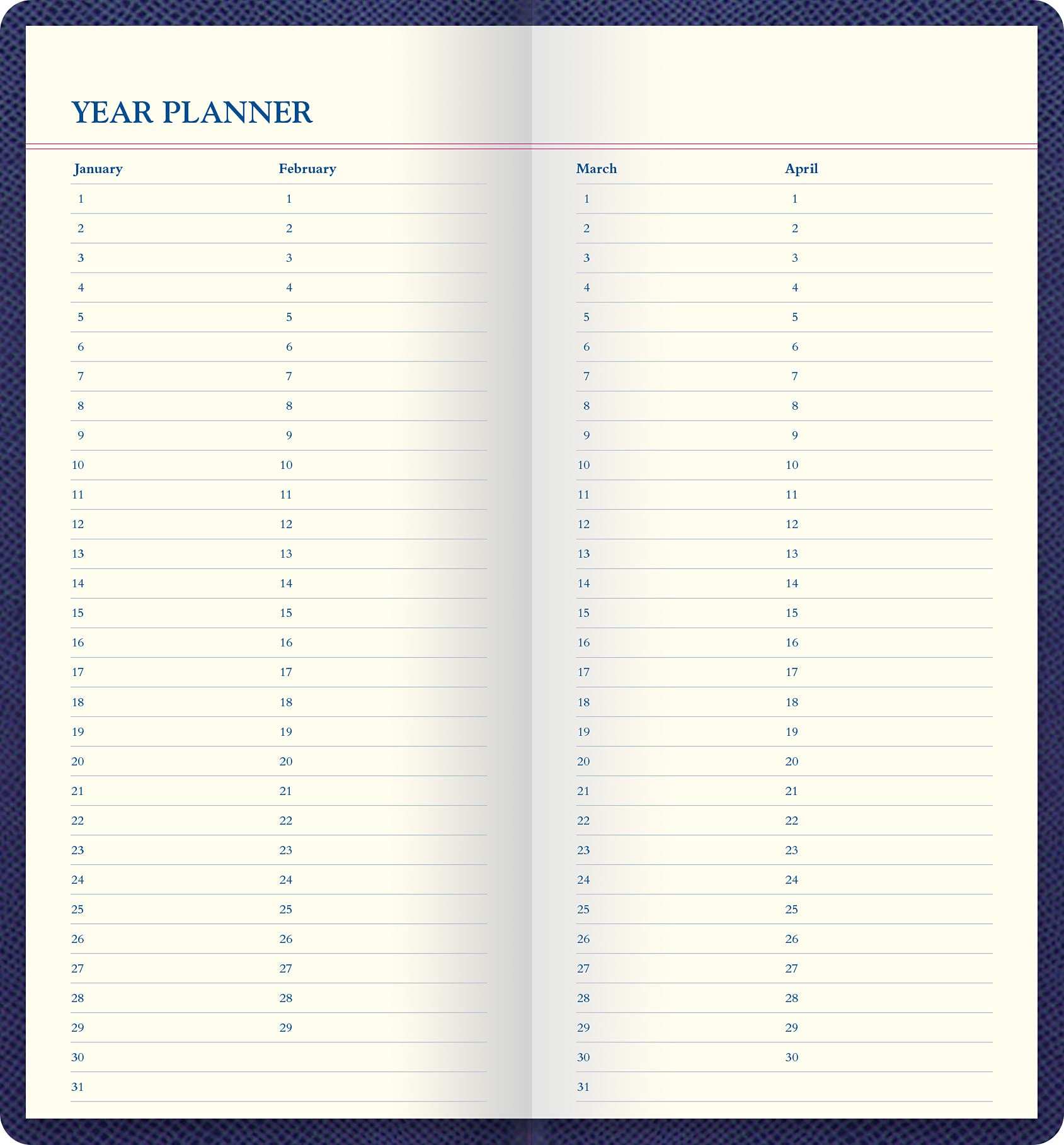 Letts Legacy Slim Pocket Travel Journal Blue - Image 3