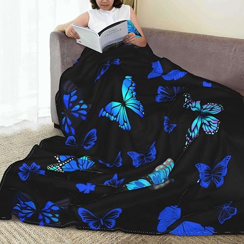 Miniatura 5 de Joismea Manta suave y cálida de franela, manta de cama de forro polar, regalo para decoración del hogar, silla, sofá, calavera rosa morado, 80 x 60