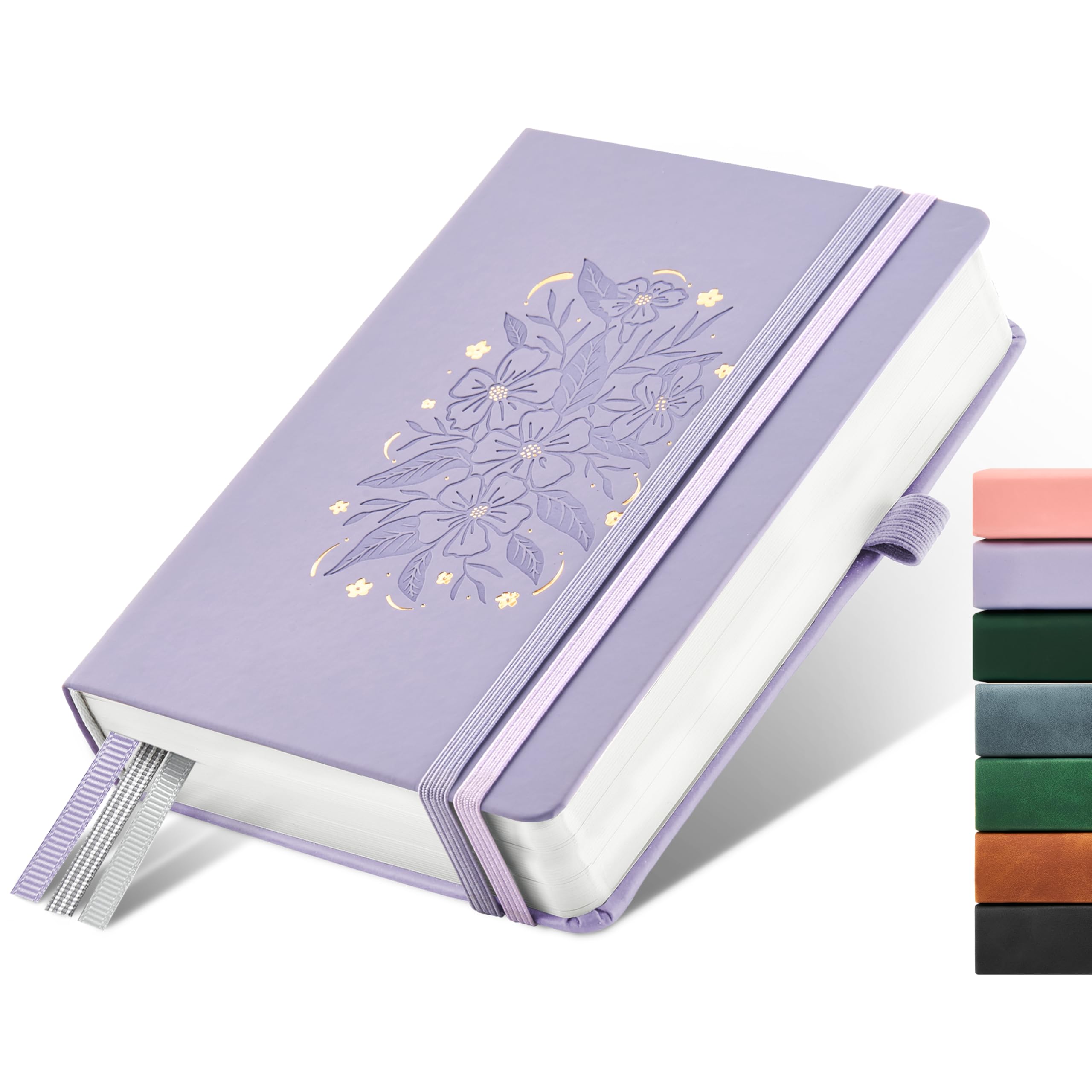 &And Per Se Lined Journal Notebook for Women&Men with Pattern, 365 Pages, 5.7'' x 8'' 100GSM Thick Paper, A5 Journals for Writing (Lavender) — image 1