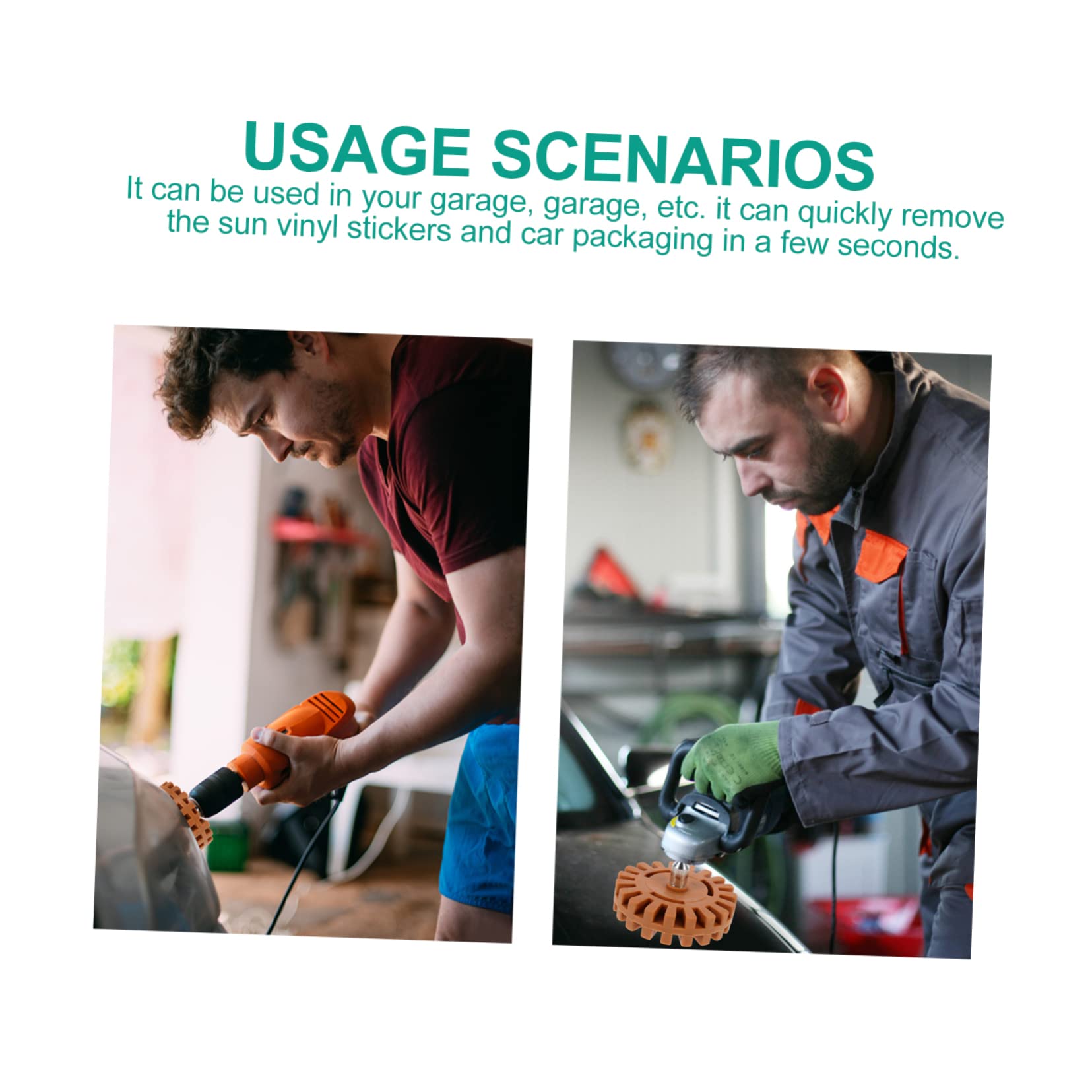 OUNONA Auto Adhesive Remover Wheel Car Scratch Repair Tool Decal Eraser Wheel