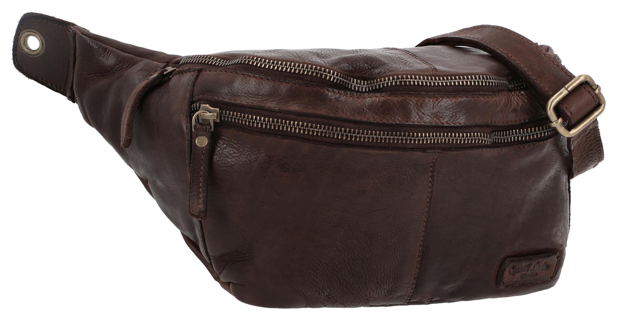 Gusti Marsupio in pelle – Freya, da donna e da uomo, marsupio, in pelle marrone, marrone, Stile retr