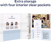 Vista 5 de Avery Durable View -Carpeta de 3 anillos EZD de 1 pulgada, 1 carpeta blanca (09301)