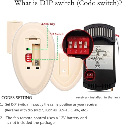 Miniatura 9 de Ventilador de techo 35T1 de repuesto con control remoto para Harbor Breeze Allen Roth Kichler Hampton Bay KUJCE9603 FAN35T L3HFAN35T FAN-53T FAN-11T