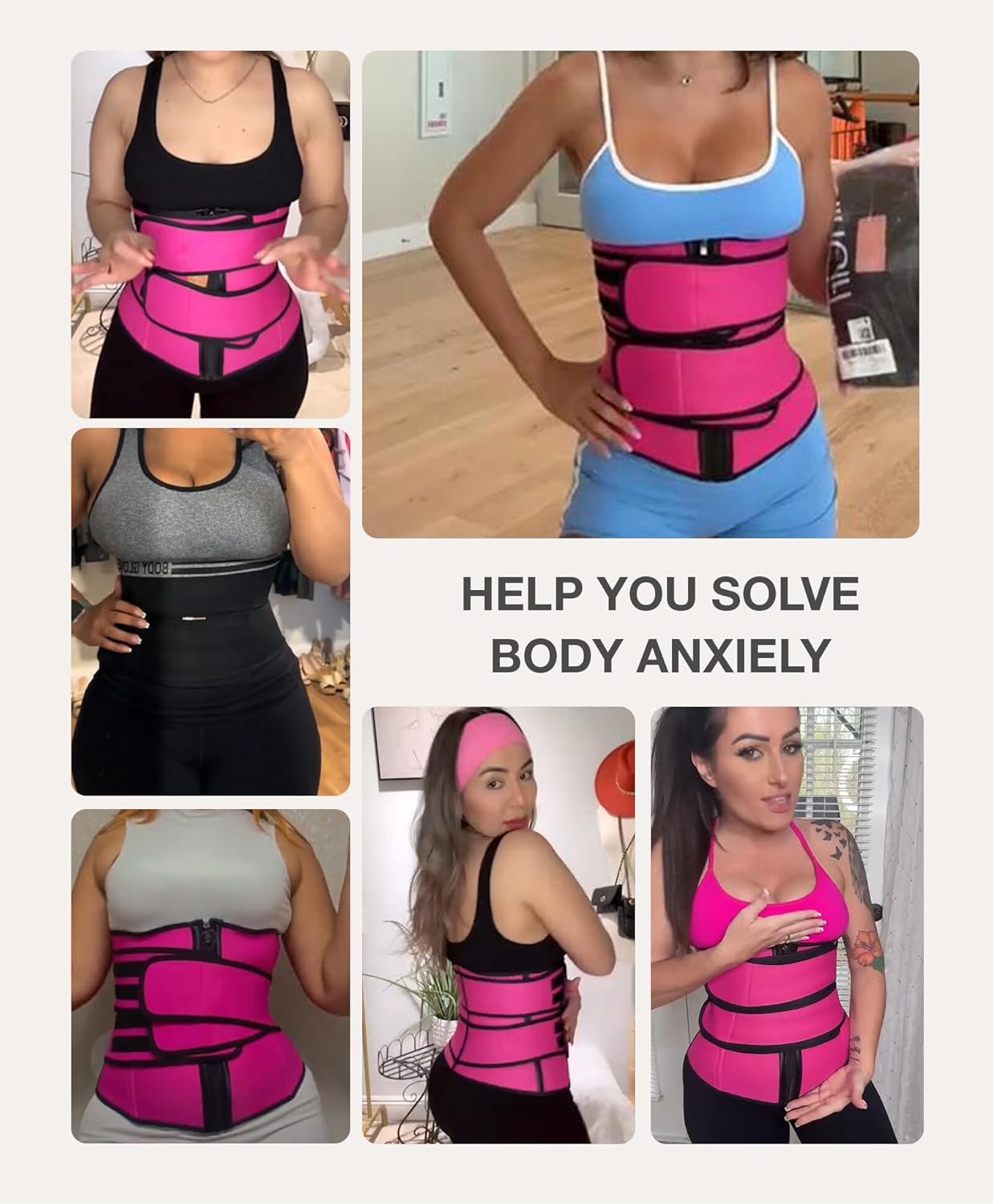 Lover-Beauty Waist Trainer for Women Belly Fat Workout Waist-Trainer Double Belts Neoprene Corset Waist Cincher Trimmer - Image 6