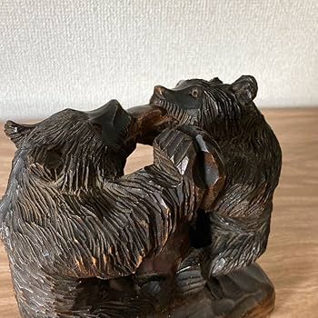 木彫り 熊 彫刻 くま クマ置物 レリーフ 昭和レトロ 木彫り 熊 彫刻 くま クマ置物 レリーフ 昭和レトロ 熊の木彫り