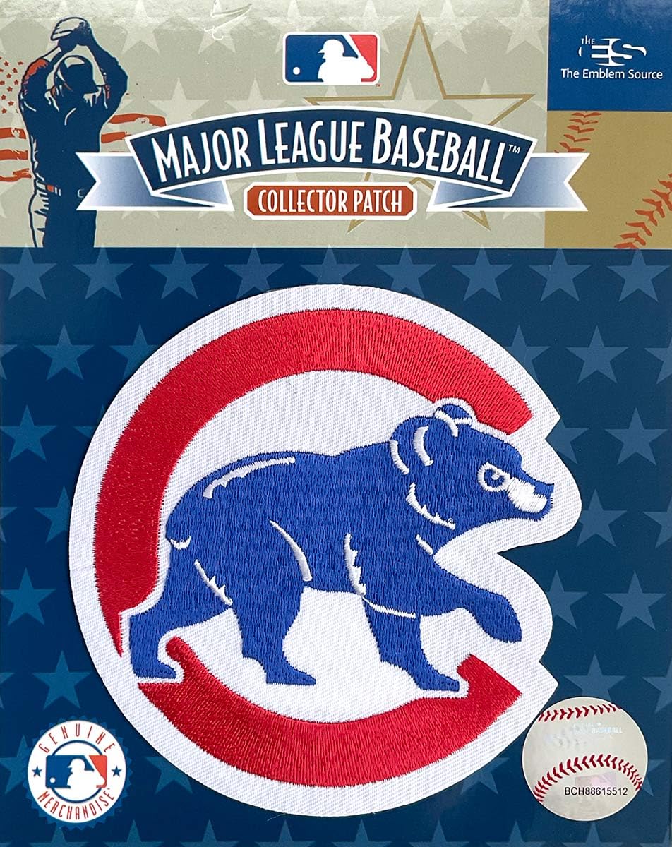 Patch Brodé Vintage – Logo Chicago Cubs, Baseball, Fer à Coudre