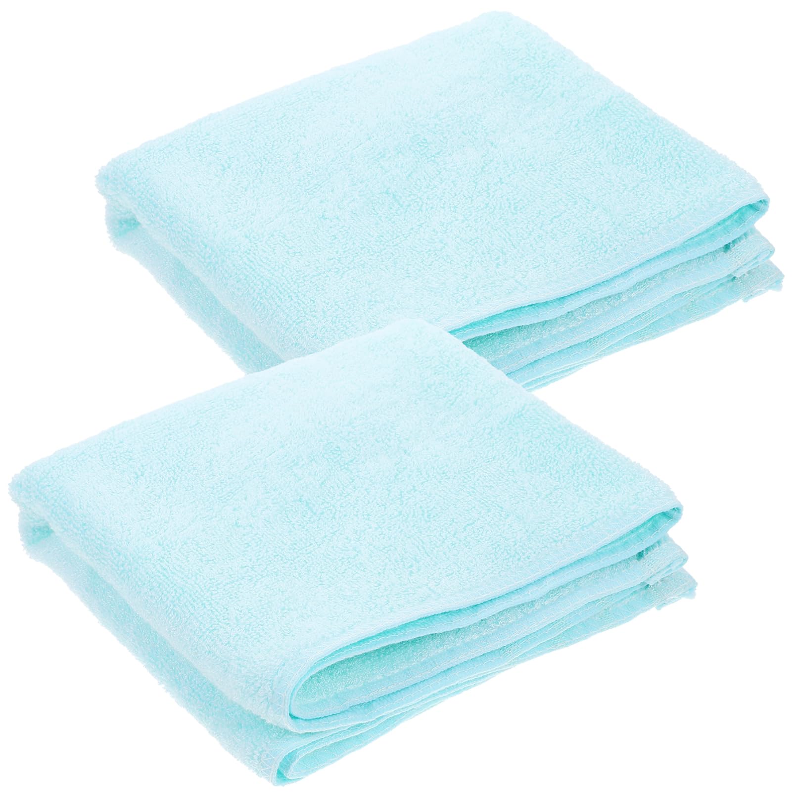 VICASKY 2pcs Oversized Cotton Facial Towels Super Absorbent Soft Breathable Wash Cloths for Adults for Salon Pool and