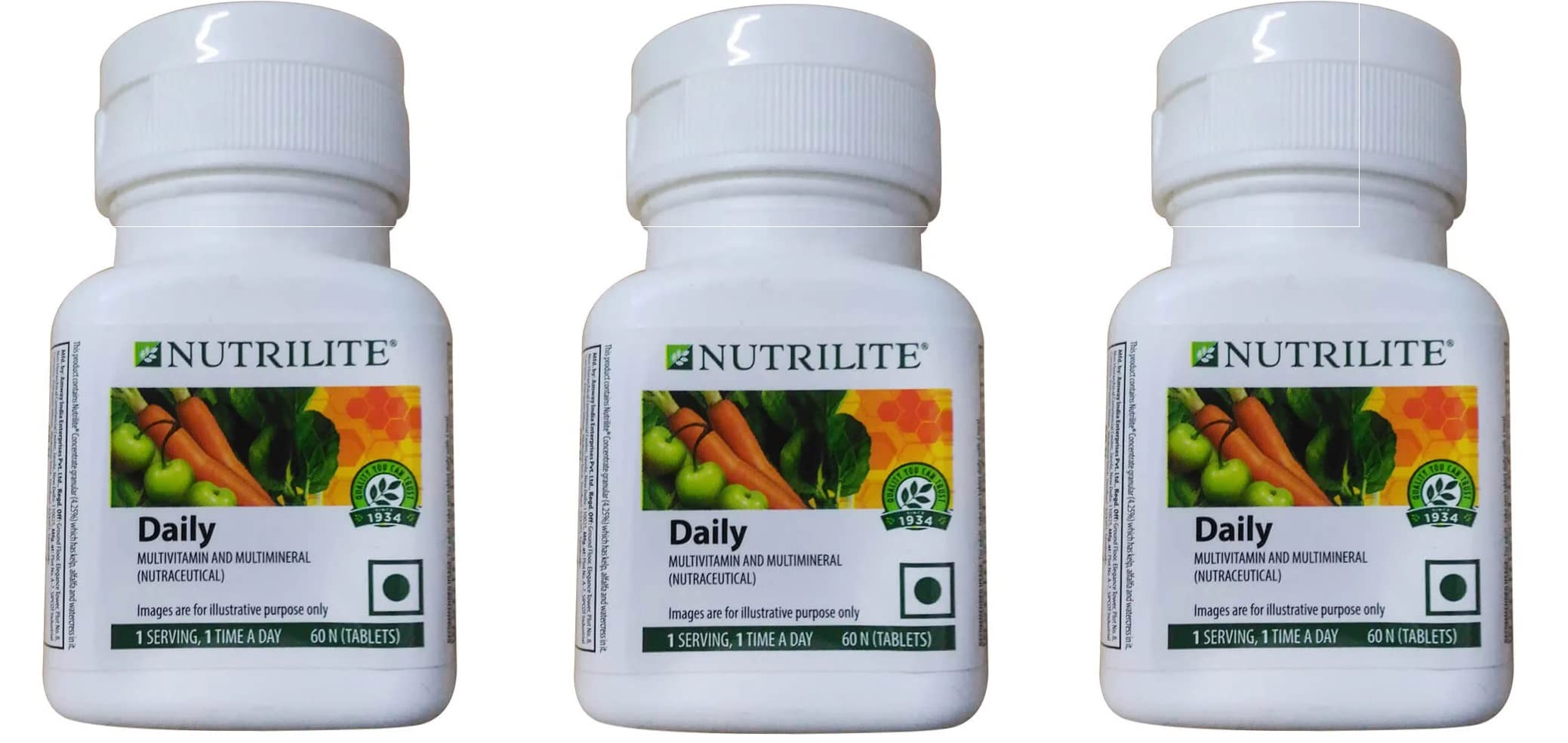 Amway Nutrilite Daily Multivitamin And Multimineral 3x30 90 Tablets ...