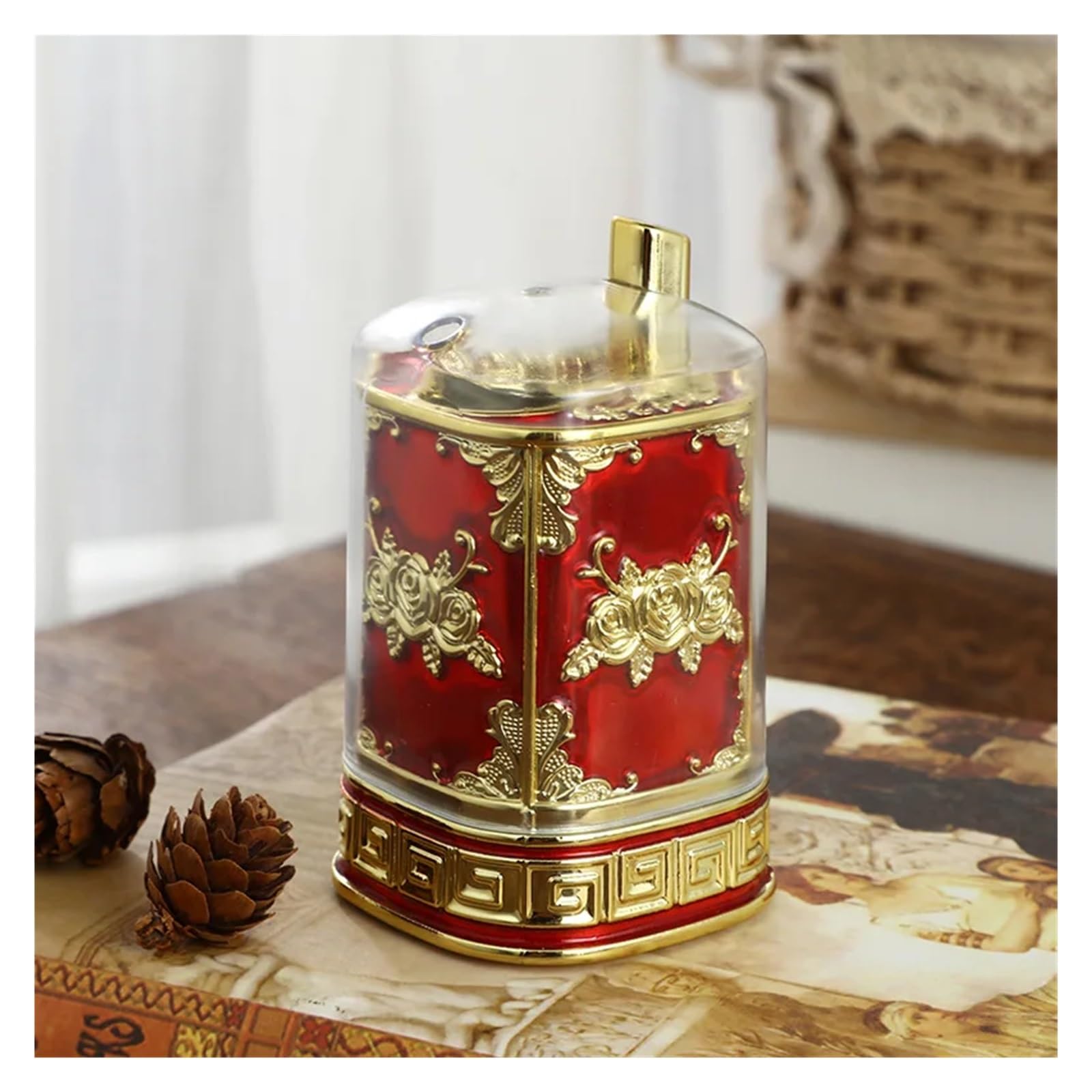 PSNKLMM Creative Retro Press Type Toothpick Holder, Fashionable Box, Restaurant, Hotel, Household(Color8)