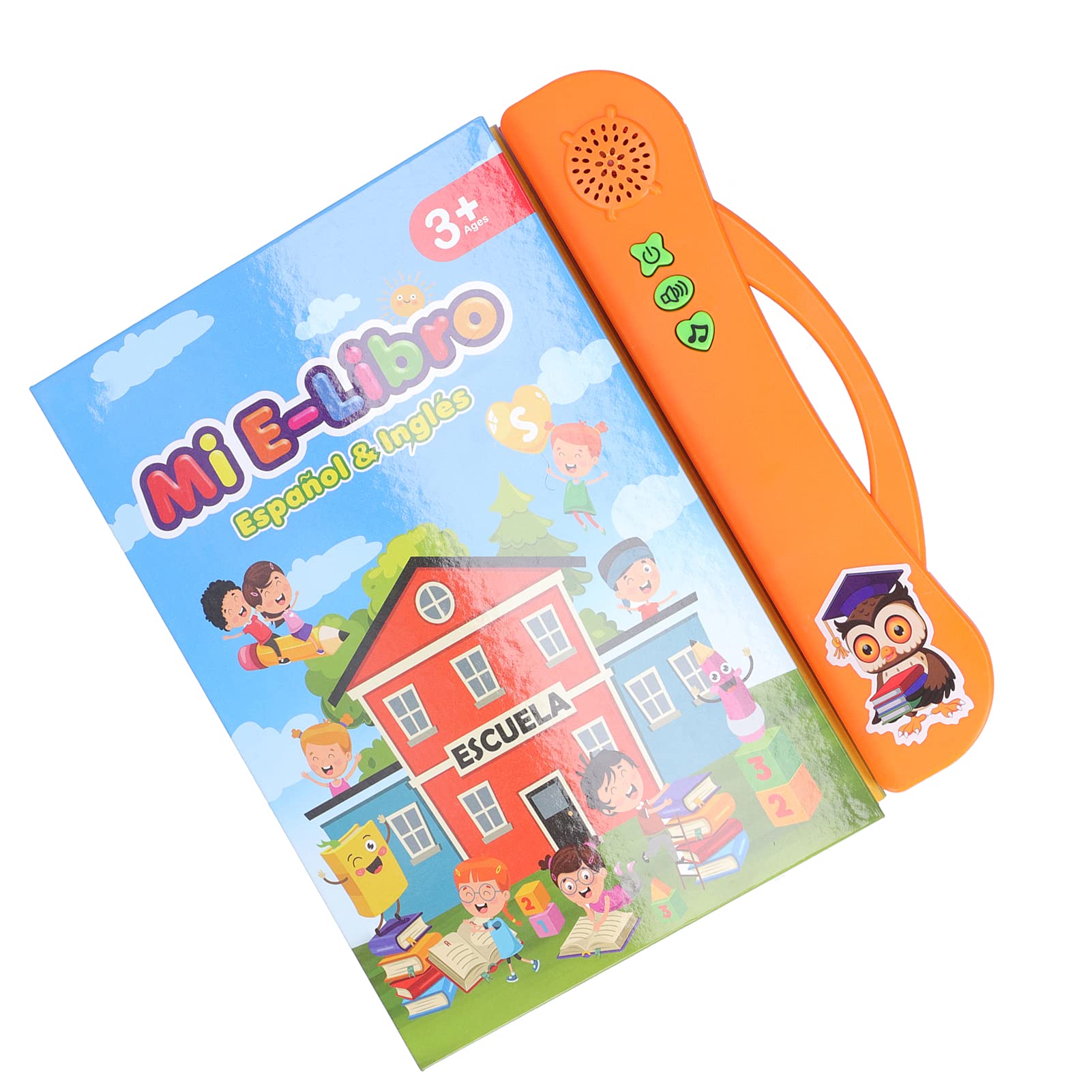 Education E Book Toy, More Fun Multi Functional Special Designed Develop Interest Early Reading Machine Toy for Child Learning(Orange)