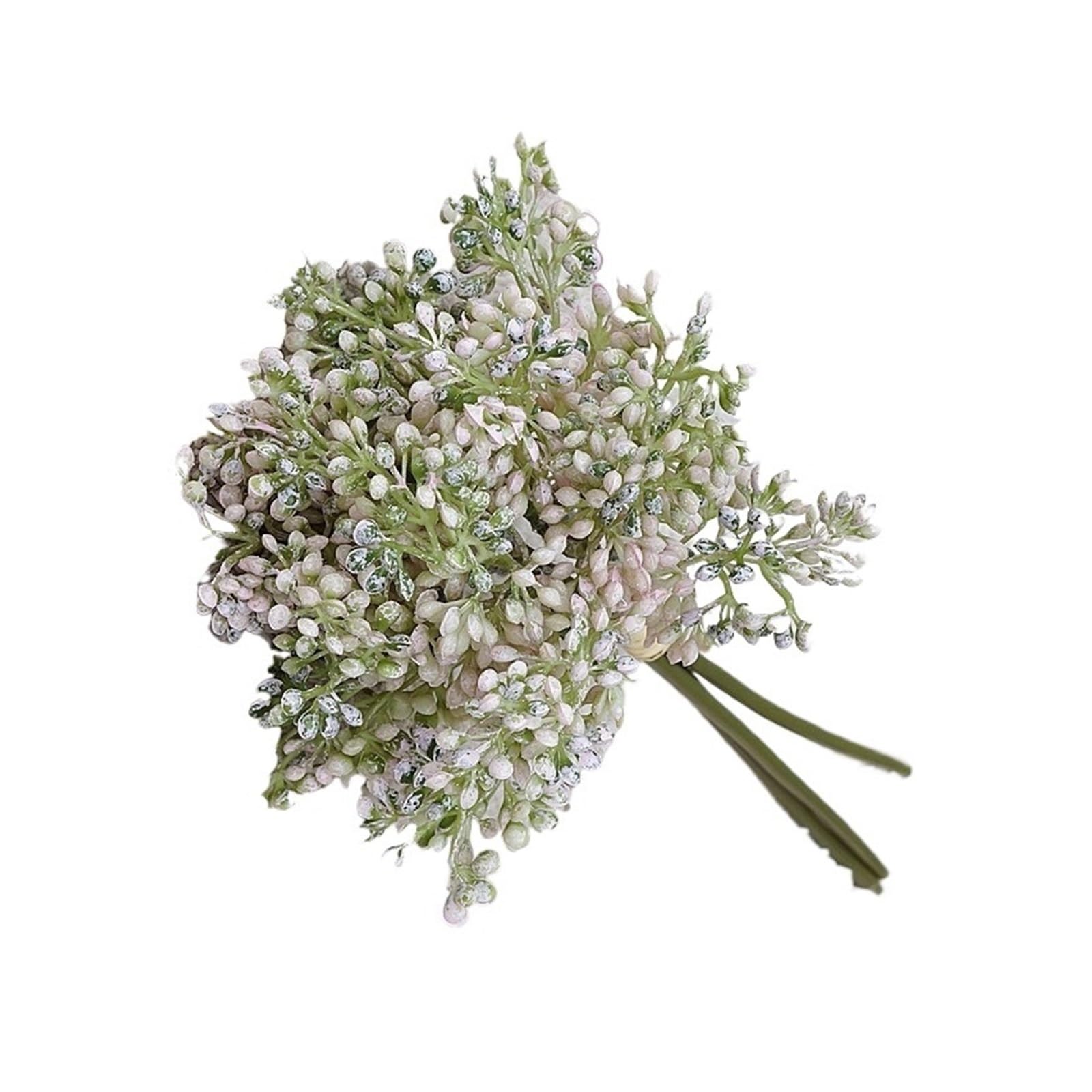 Casetlong 3pcs Artificial Flower Plastic Wedding Bouquet Home Decoration Arrangement Photography Props(Light pink)