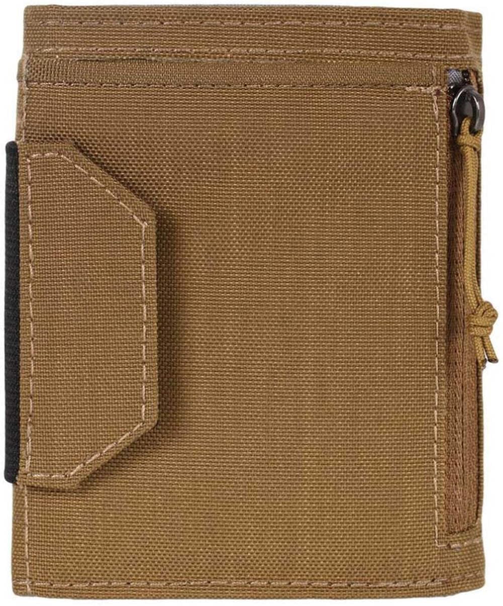 Lifeventure RFiD Protected Trifold Wallet — Zip Trifold Wallet for Travel, Eco-Friendly, Recyclable Material (Mustard)